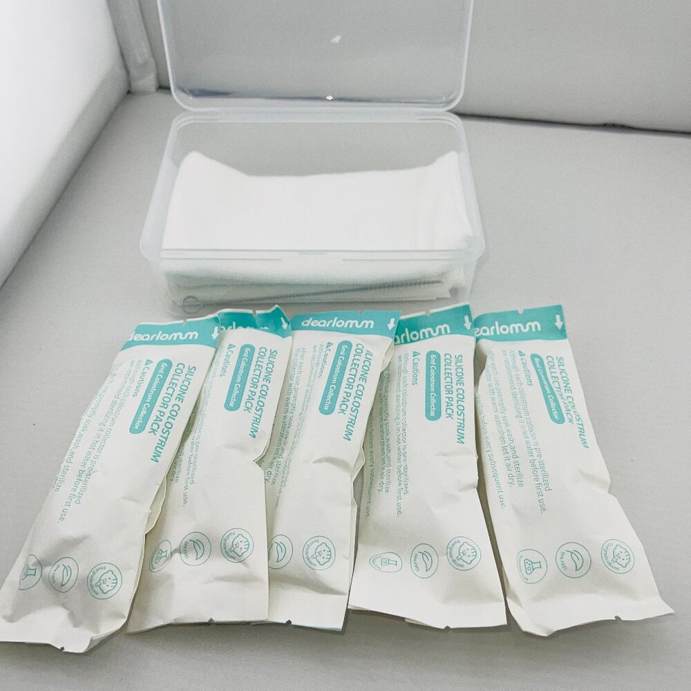 dearlomum Colostrum Collector Packs Silicone Case Labels Reusable 10 tubes